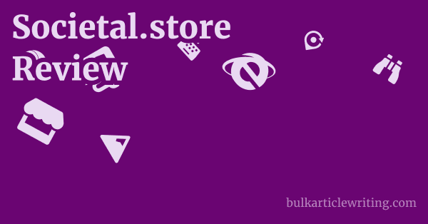 Societal.store Review 1 by