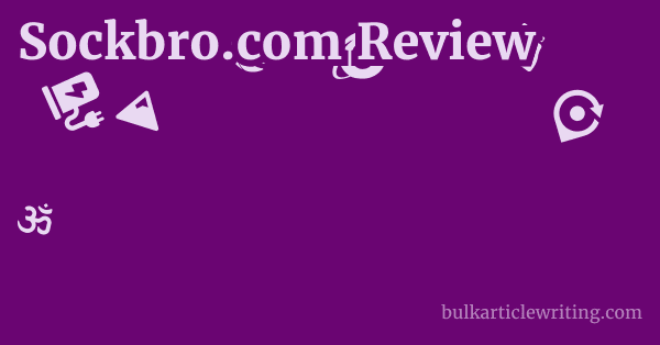 Sockbro.com Review 1 by