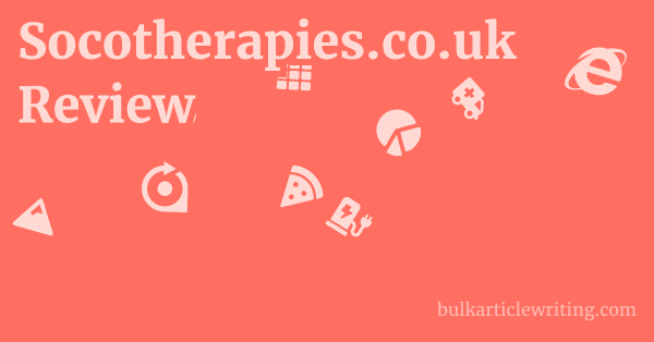 Socotherapies.co.uk Review 1 by
