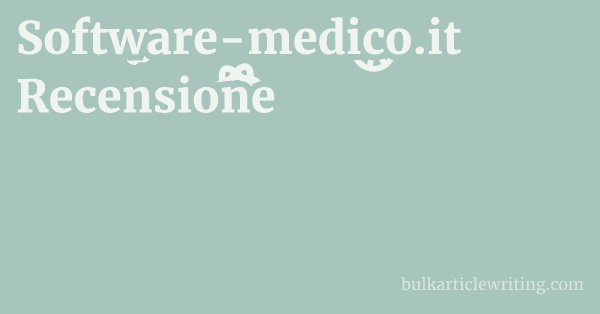 Software-medico.it Recensione 1 by