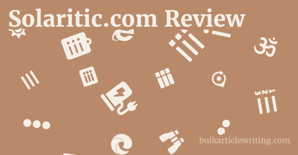 Solaritic.com Review 1 by