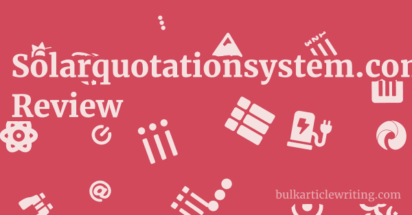 Solarquotationsystem.com Review 1 by