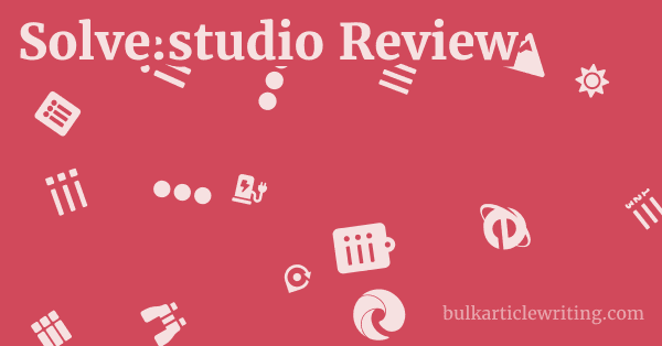 Solve.studio Review 1 by