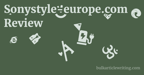 Sonystyle-europe.com Review 1 by