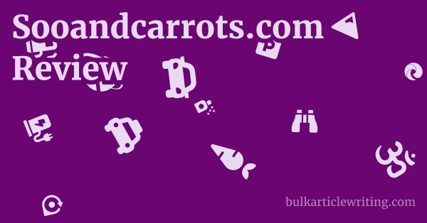 Sooandcarrots.com Review 1 by