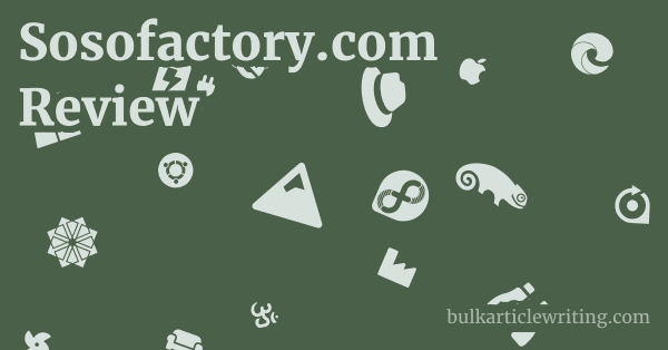Sosofactory.com Review 1 by