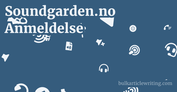 Soundgarden.no Anmeldelse 1 by Partners