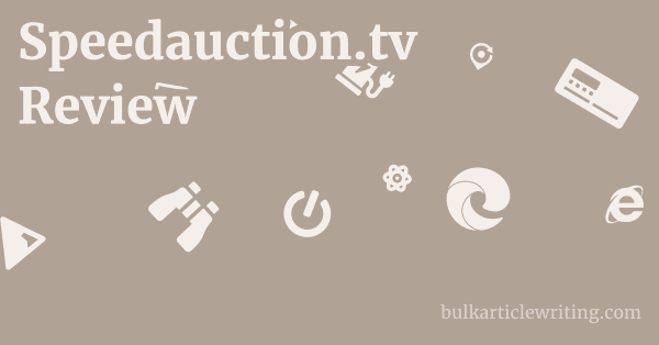Speedauction.tv Review 1 by
