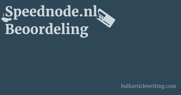 Speednode.nl Beoordeling 1 by