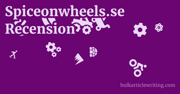 Spiceonwheels.se Recension 1 by