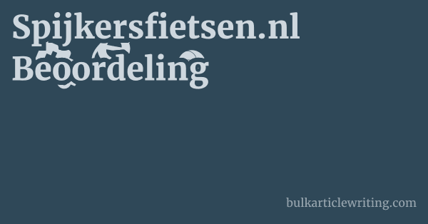 Spijkersfietsen.nl Beoordeling 1 by