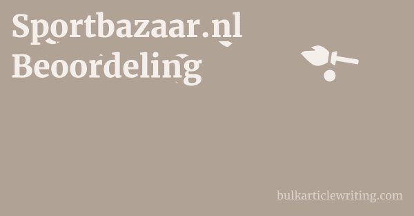 Sportbazaar.nl Beoordeling 1 by