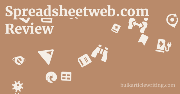 Spreadsheetweb.com Review 1 by Partners
