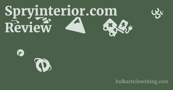 Spryinterior.com Review 1 by
