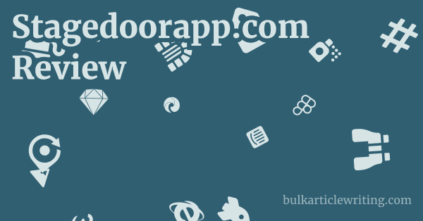 Stagedoorapp.com Review 1 by