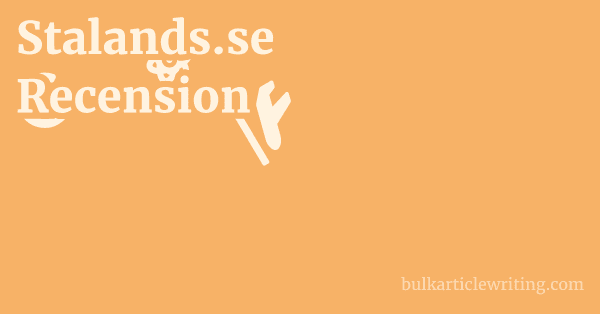 Stalands.se Recension 1 by