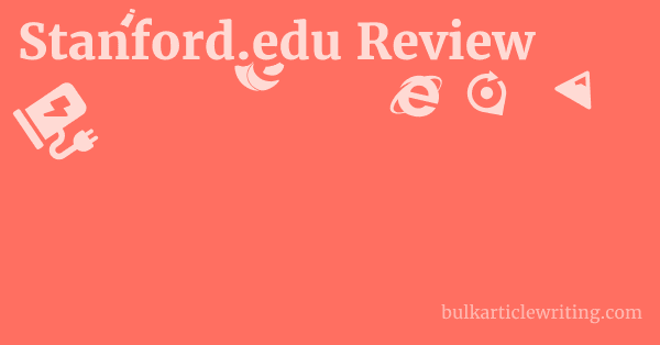 Stanford.edu Review 1 by