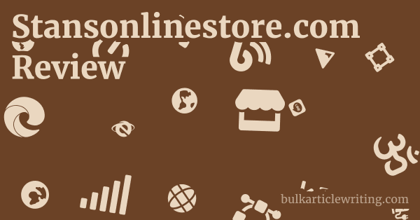 Stansonlinestore.com Review 1 by