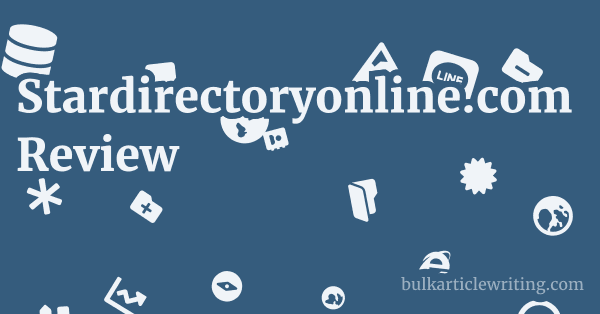 Stardirectoryonline.com Review 1 by