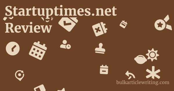 Startuptimes.net Review 1 by