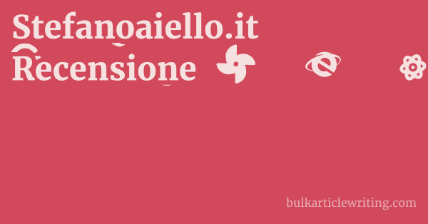 Stefanoaiello.it Recensione 1 by