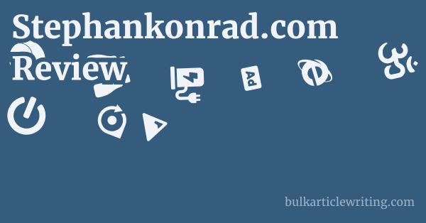 Stephankonrad.com Review 1 by