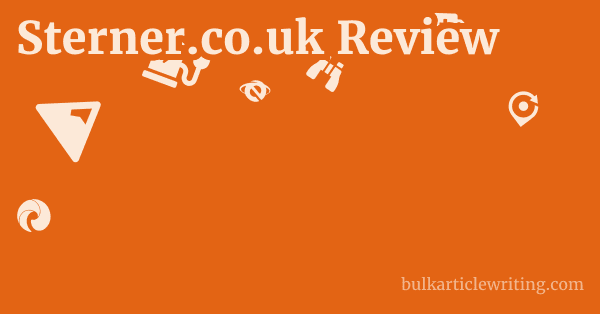Sterner.co.uk Review 1 by
