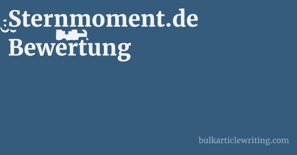 Sternmoment.de Bewertung 1 by