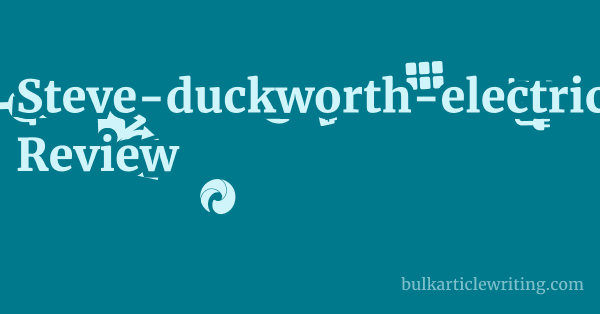 Steve-duckworth-electrical.co.uk Review 1 by