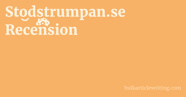 Stodstrumpan.se Recension 1 by