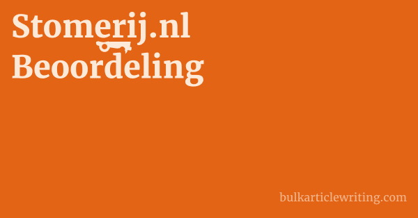 Stomerij.nl Beoordeling 1 by