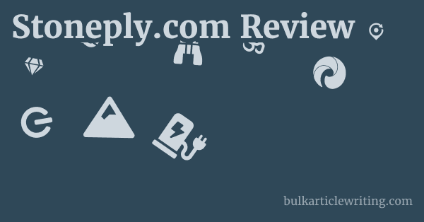 Stoneply.com Review 1 by