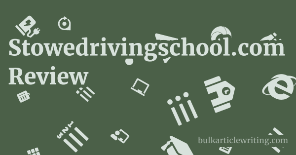 Stowedrivingschool.com Review 1 by