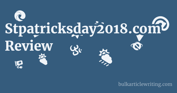 Stpatricksday2018.com Review 1 by Partners