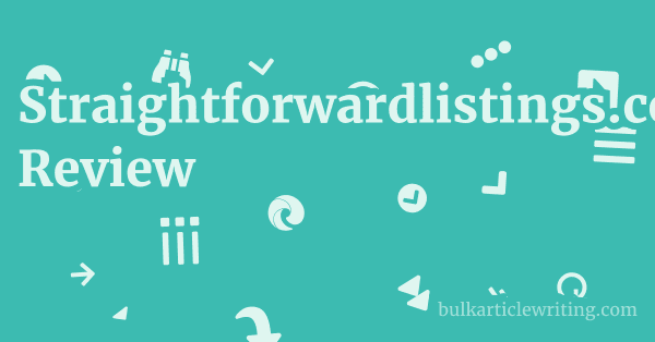 Straightforwardlistings.com Review 1 by
