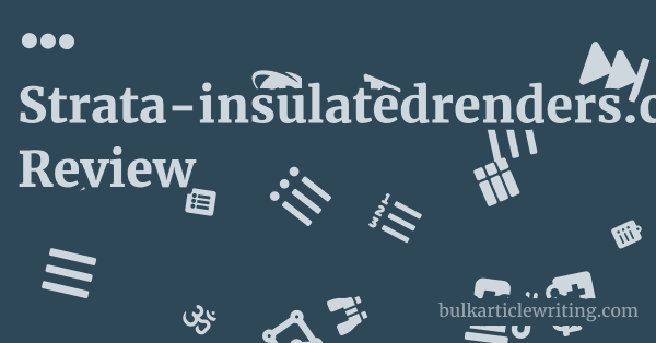 Strata-insulatedrenders.com Review 1 by