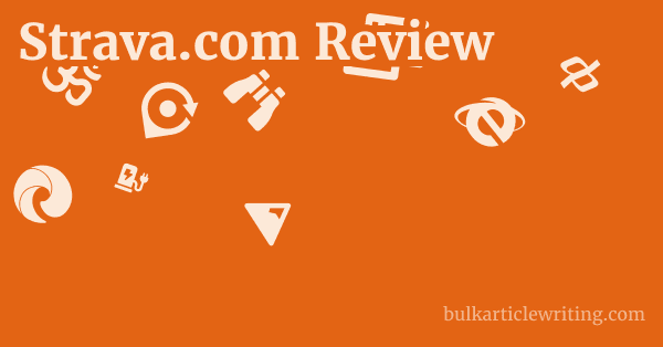 Strava.com Review 1 by Partners