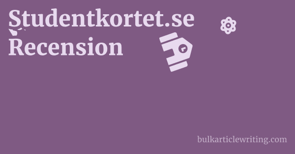 Studentkortet.se Recension 1 by