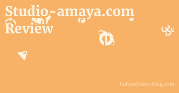 Studio-amaya.com Review 1 by