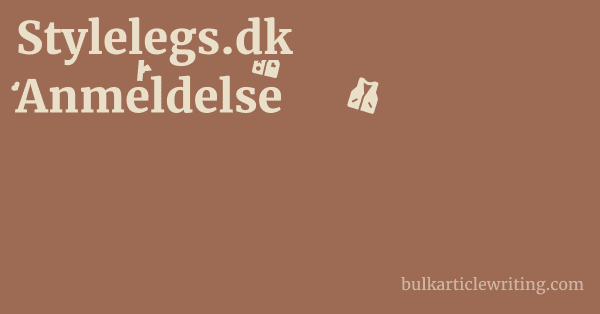 Stylelegs.dk Anmeldelse 1 by