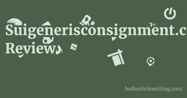 Suigenerisconsignment.com Review 1 by