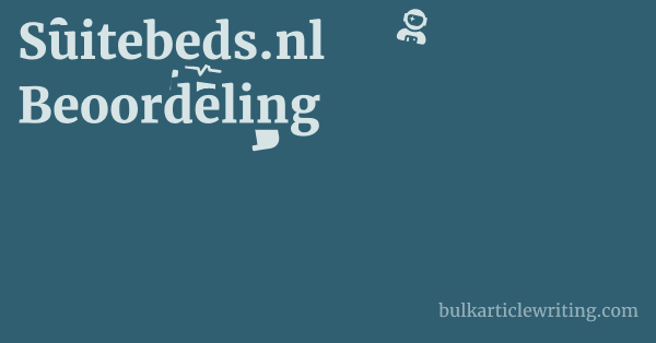 Suitebeds.nl Beoordeling 1 by