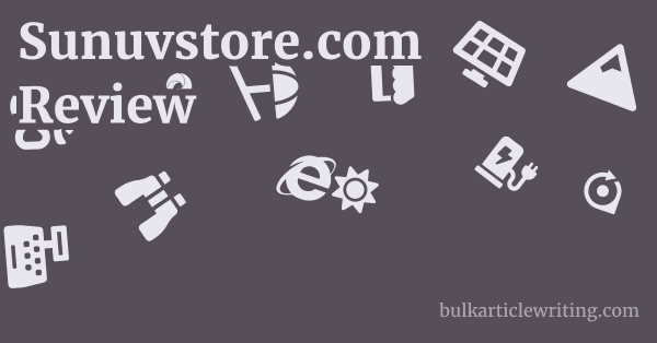 Sunuvstore.com Review 1 by