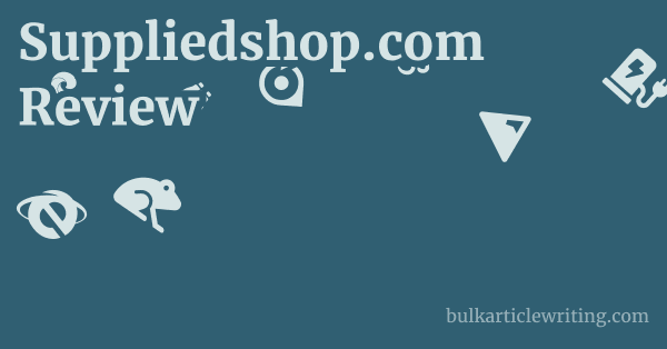 Suppliedshop.com Review 1 by