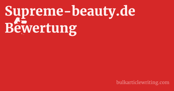 Supreme-beauty.de Bewertung 1 by