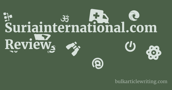 Suriainternational.com Review 1 by