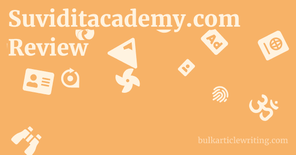 Suviditacademy.com Review 1 by