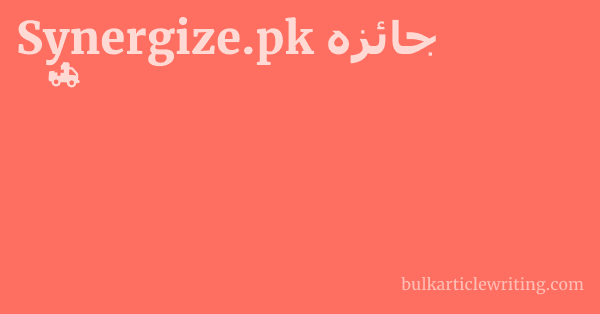 Synergize.pk جائزہ