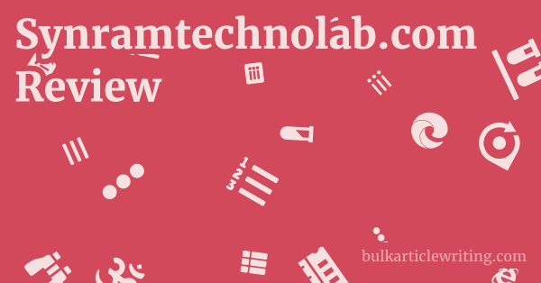 Synramtechnolab.com Review 1 by