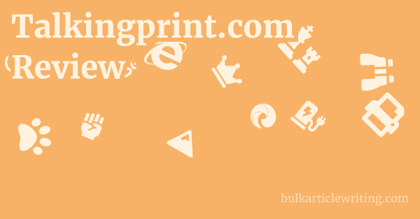 Talkingprint.com Review 1 by
